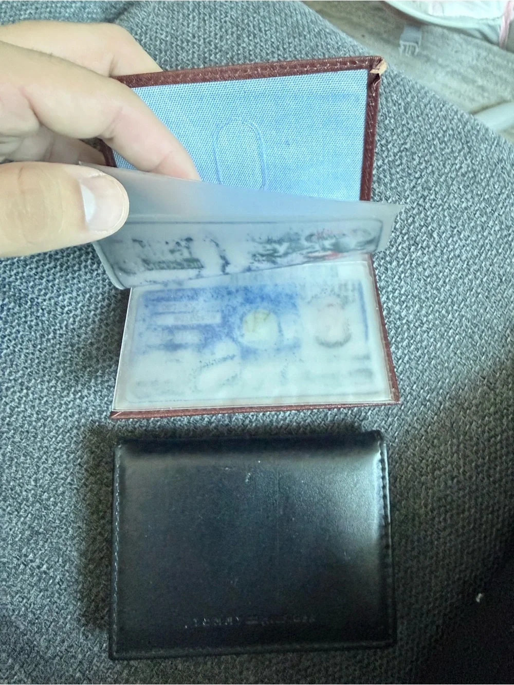 Tommy Hilfiger slim leather